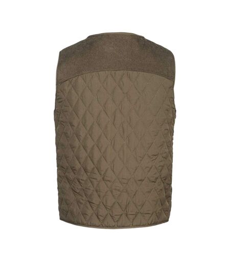 Mens Quilted Polyester Lightweight Gilet Army Green Howick