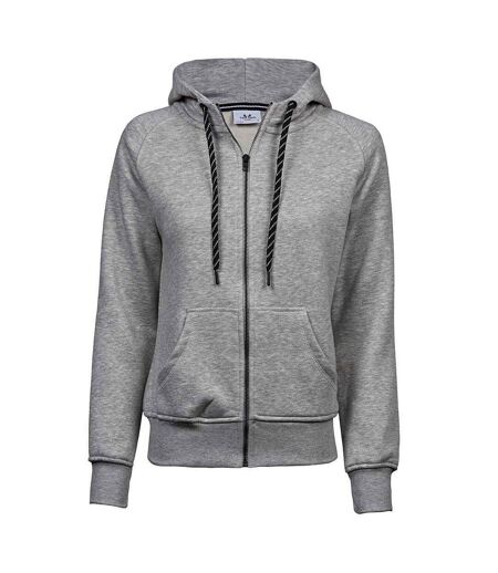 Veste À Capuche Fashion Femme Gris Chiné Tee Jays