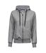 Veste À Capuche Fashion Femme Gris Chiné Tee Jays-1