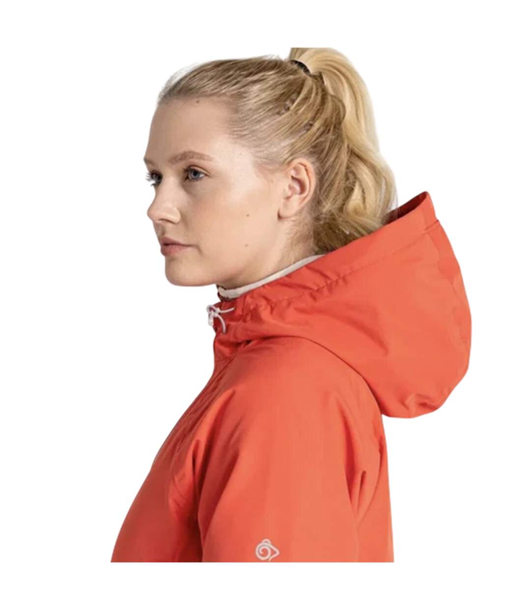 Veste Imperméable Unie À Capuche Brielle Femme Orange Vif Craghoppers-4