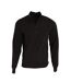 Premier - Pull tricoté à col zippé - Homme (Noir) - UTRW5590