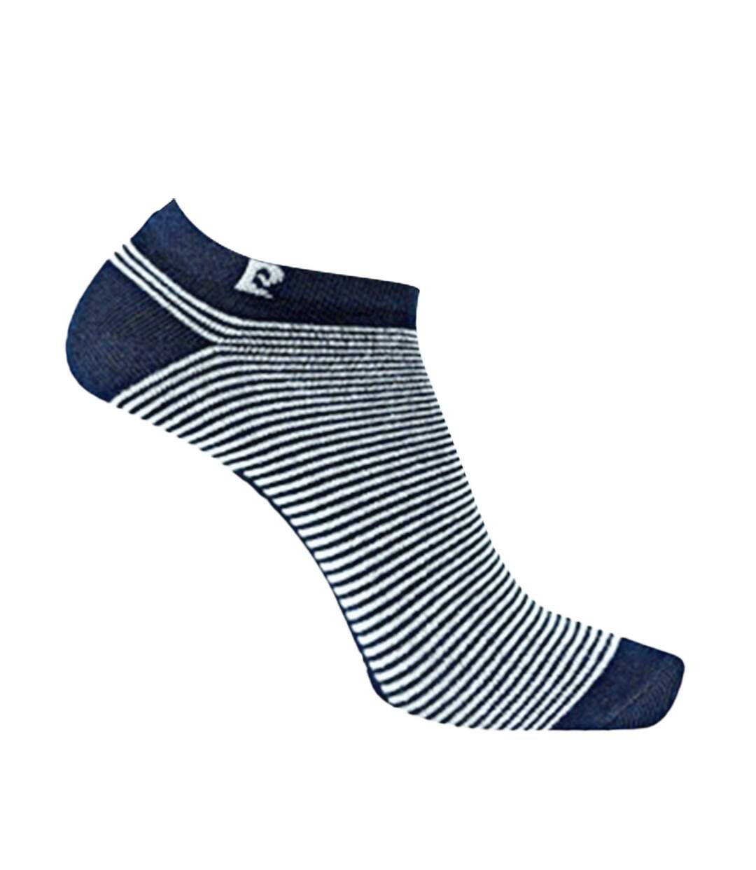 Lot de 5 Paires de chaussettes tiges courtes rayées modèle PC 0373 Pierre Cardin-4