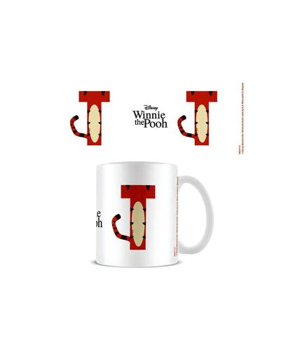 Winnie the Pooh T Alphabet Mug (White/Orange/Black) (One Size) - UTPM4701