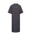 Womens/ladies Elayna T-shirt Dress Navy White Trespass-1