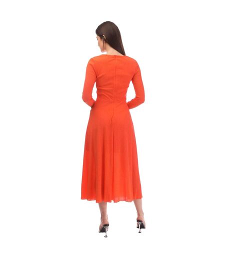 Robe Mi-longue Keglissy Femme Orange Hugo