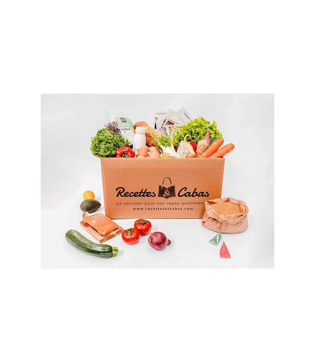 Panier à cuisiner Recettes et Cabas pour 4 personnes avec 3 délicieuses recettes - SMARTBOX - Coffret Cadeau Gastronomie-2