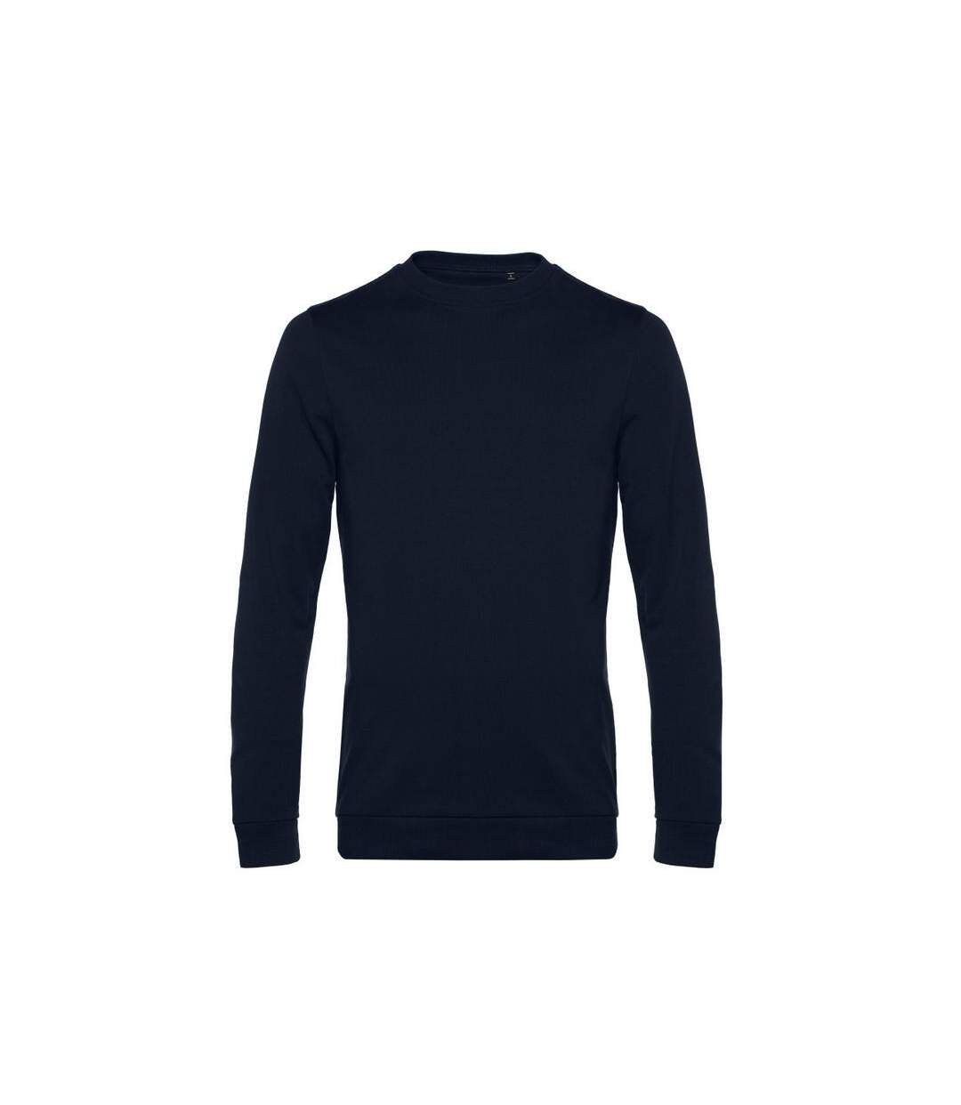 Sweatshirt À Manches Longues Pour Hommes Bleu Marine B&C-2