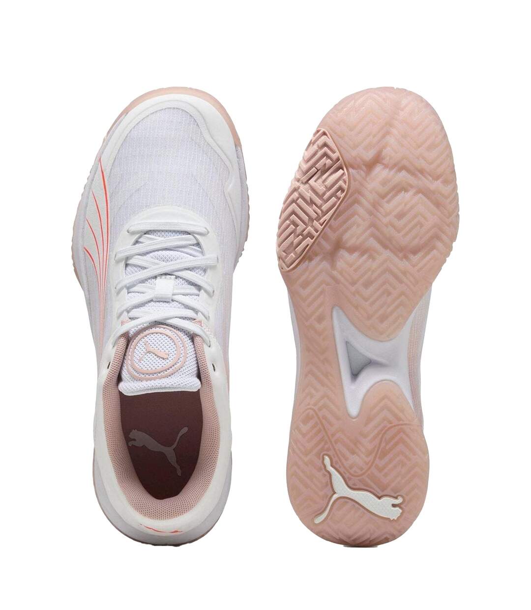 Womens/ladies Accelerate Turbo Handball Trainers White Puma-4