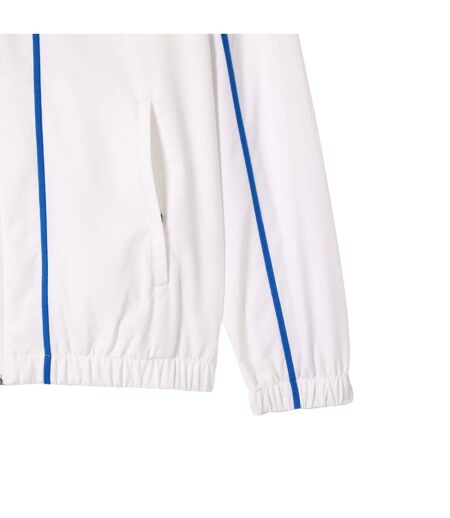 Mens Colour Block Tennis Tracksuit White Lacoste