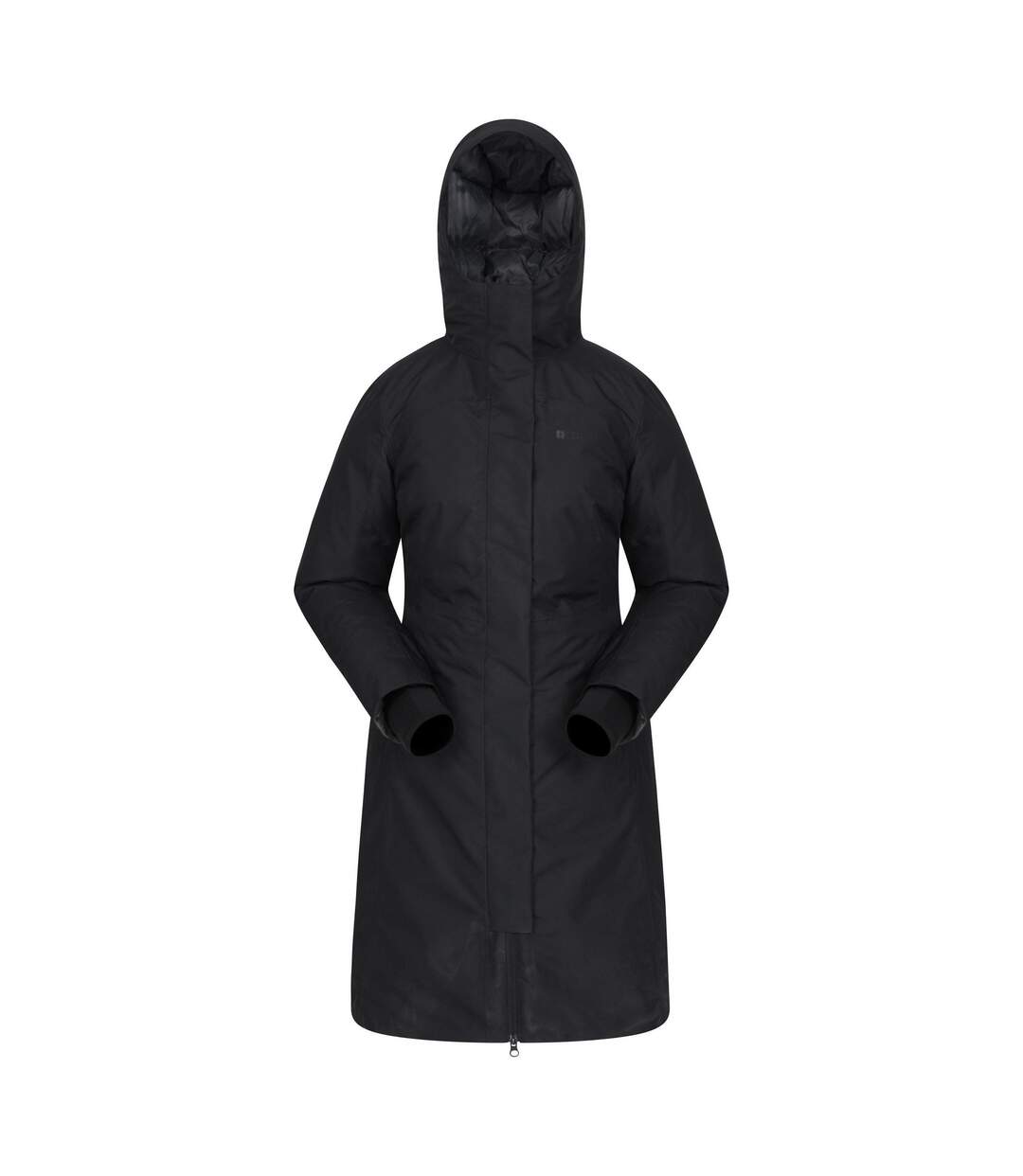 Womens/ladies Polar Down Long Length Hybrid Jacket Black Mountain Warehouse-1