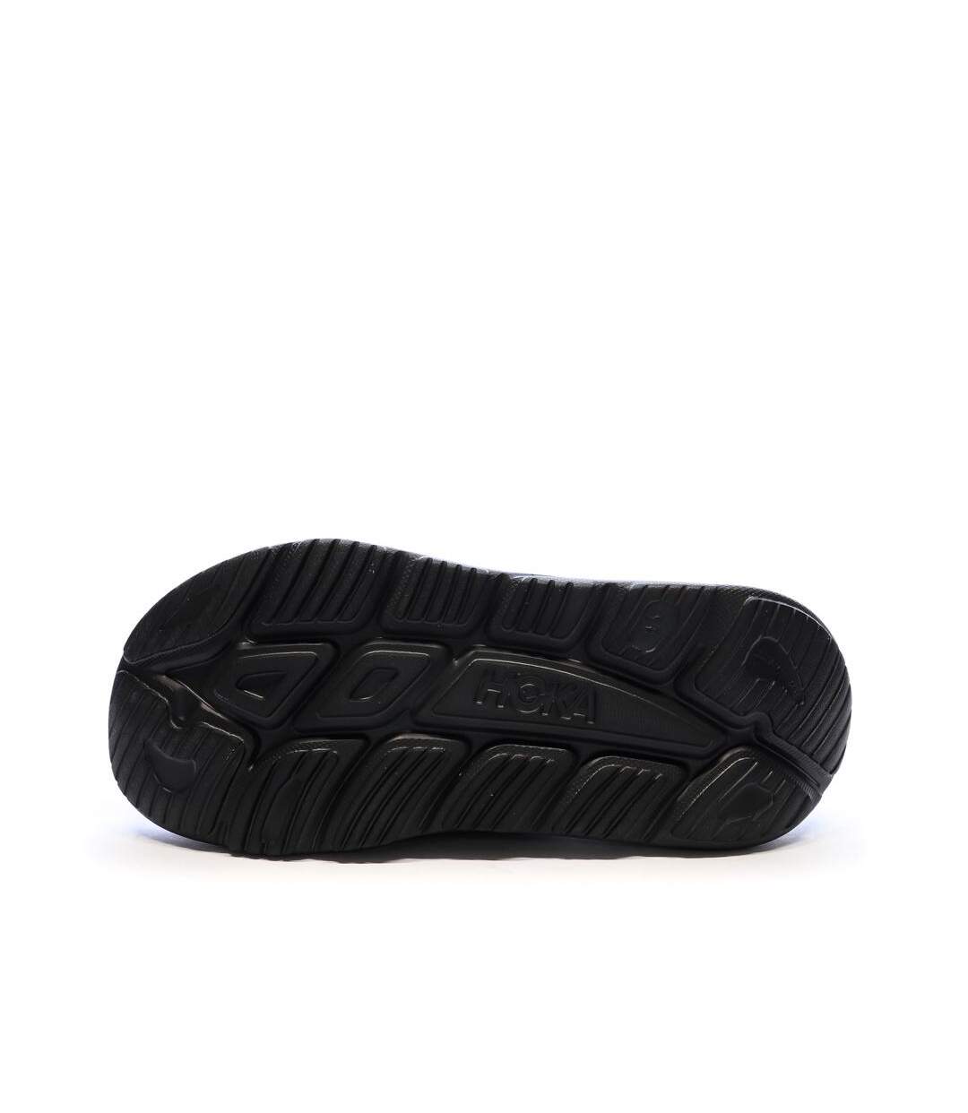 Claquettes noires homme hoka recovery-2