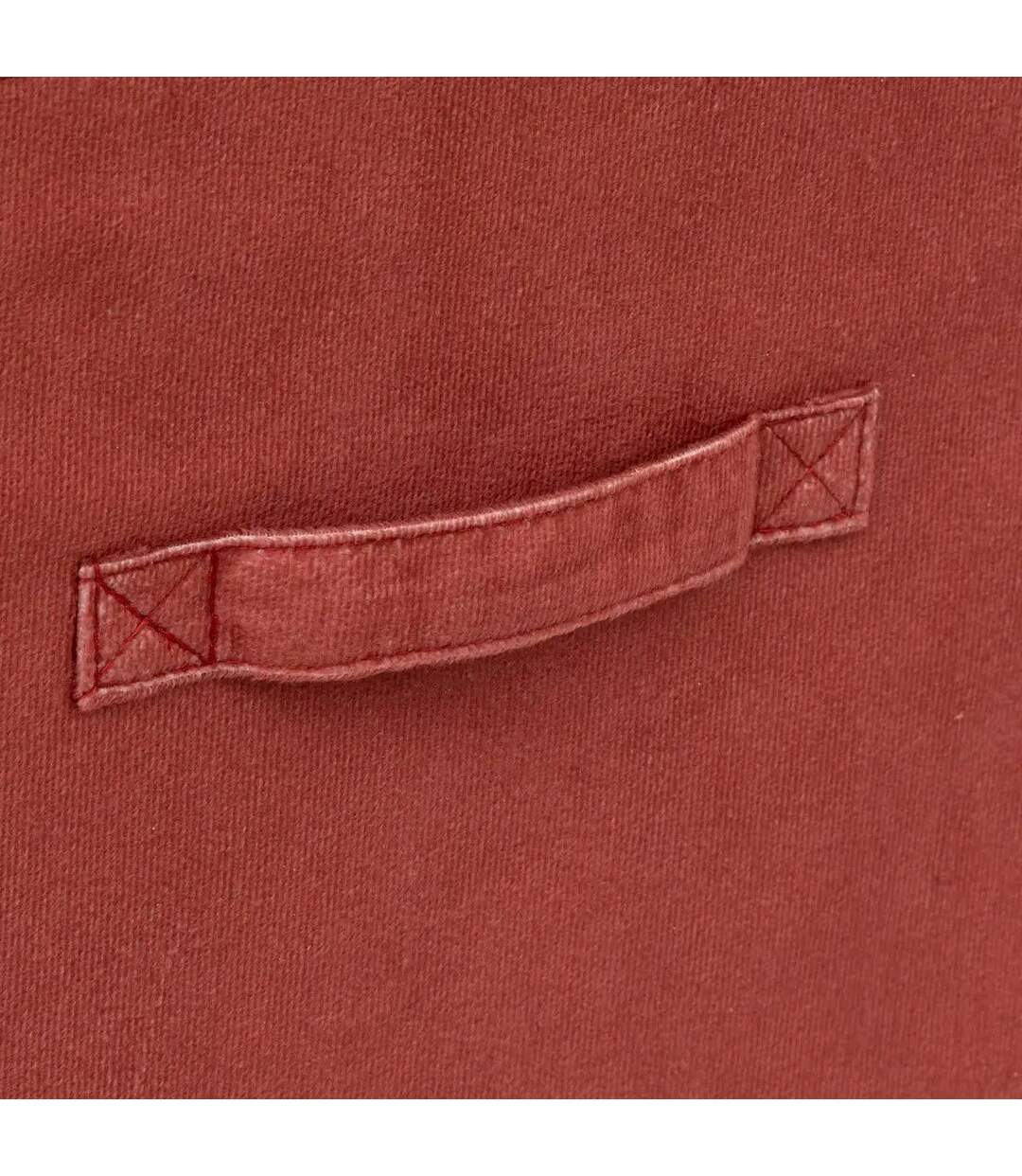 Boîte de Rangement Carrée Velours Mix n'Modul 31x31cm Terracotta-2