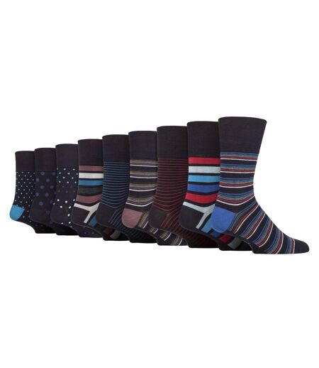 Gentle Grip - 9 Pack Mens Bamboo Extra Wide Socks