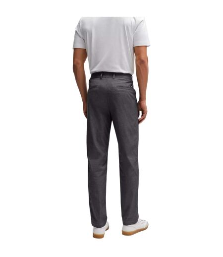 Mens Kane Straight Trousers Dark Blue Boss