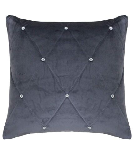Riva Home Diamante Cushion Cover (Pewter) - UTRV357