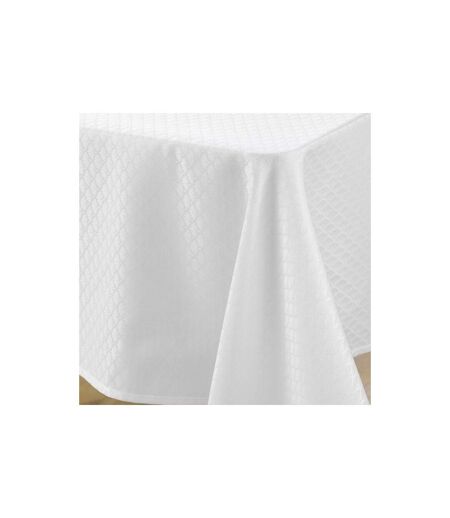 Nappe Jacquard Imprimé Artea 140x240cm Blanc