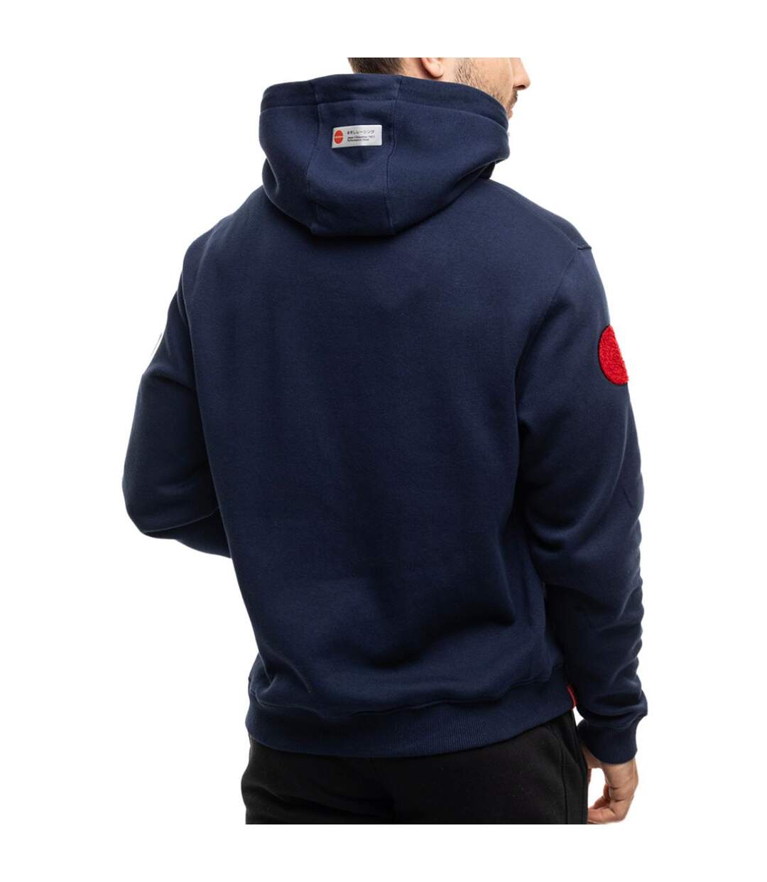 Sweat À Capuche Jukon Homme Bleu Marine Ozoshi-2