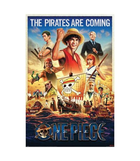 One Piece Live Action - Poster PIRATES INCOMING (Multicolore) (91,5 cm x 61 cm) - UTPM7650