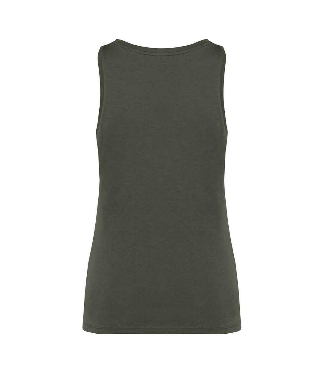 Womens/ladies Tank Top Organic Khaki Native Spirit-2