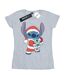 Disney Femmes/Les femmes Lilo And Stitch Stitch Christmas - T-shirt en coton (Gris sportif) - UTBI15992-1