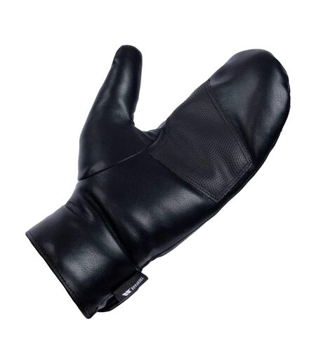 Womens/ladies Fabiola Sherpa Lined Logo Mittens Xs-s Black Trespass