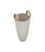 Vase Design en Céramique Shopping 45cm Blanc-5