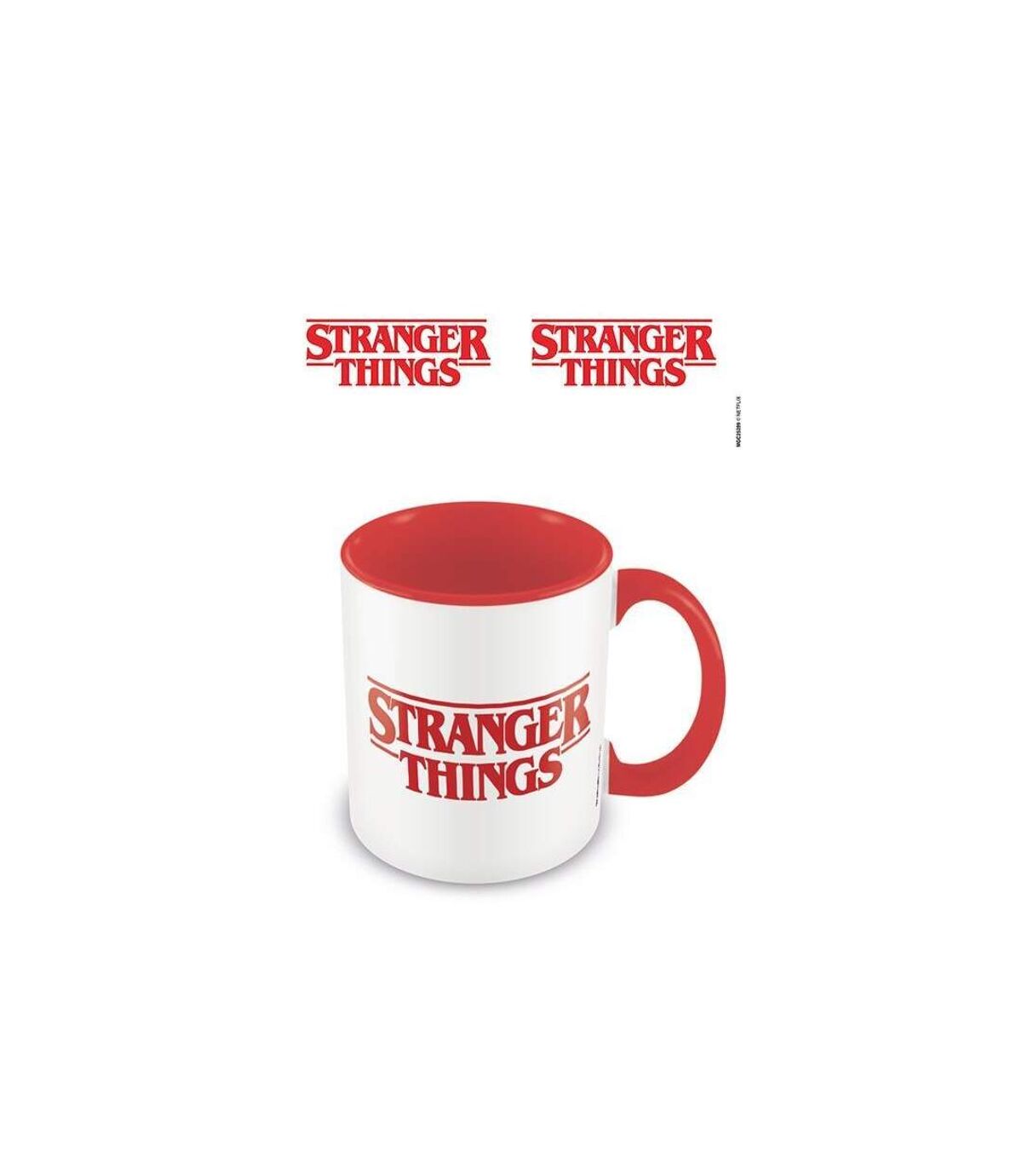 Stranger Things Tasse avec logo (Rouge/Blanc) (Taille unique) - UTPM2368