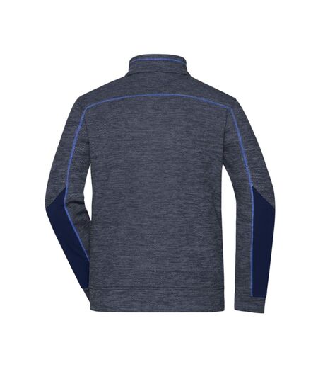 Veste Polaire Homme Bleu Marine Bleu Roi Chiné James And Nicholson