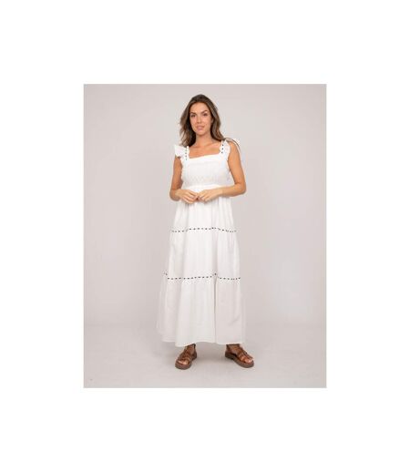 Robe longue bohème bustier smocké IRMINA - Dona X Lisa