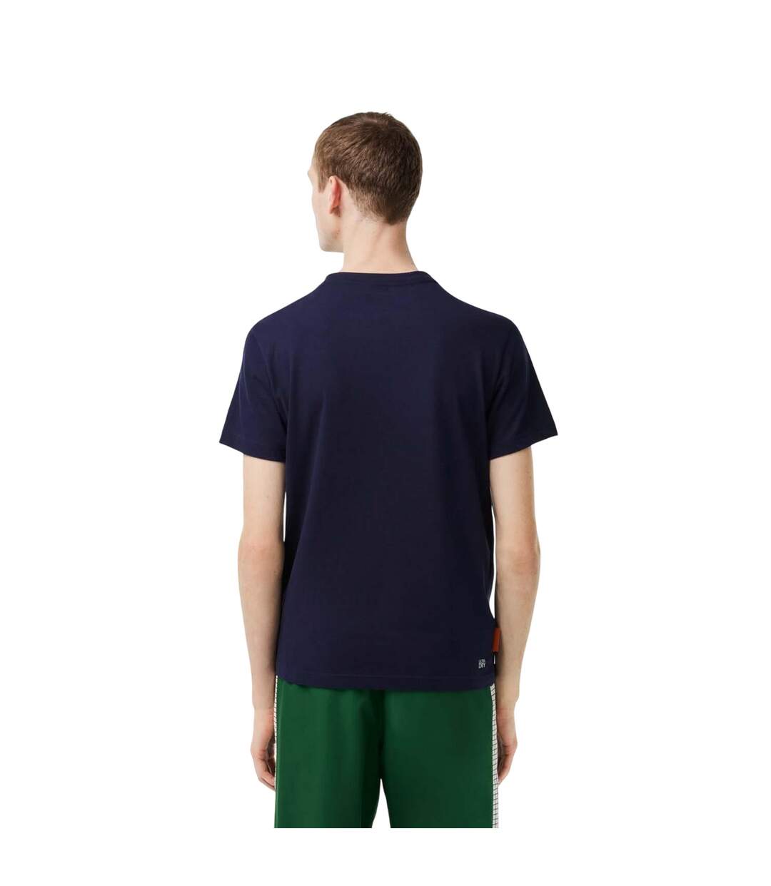 Mens Roland Garro Edition Logo Jersey T-shirt Blue Lacoste-2