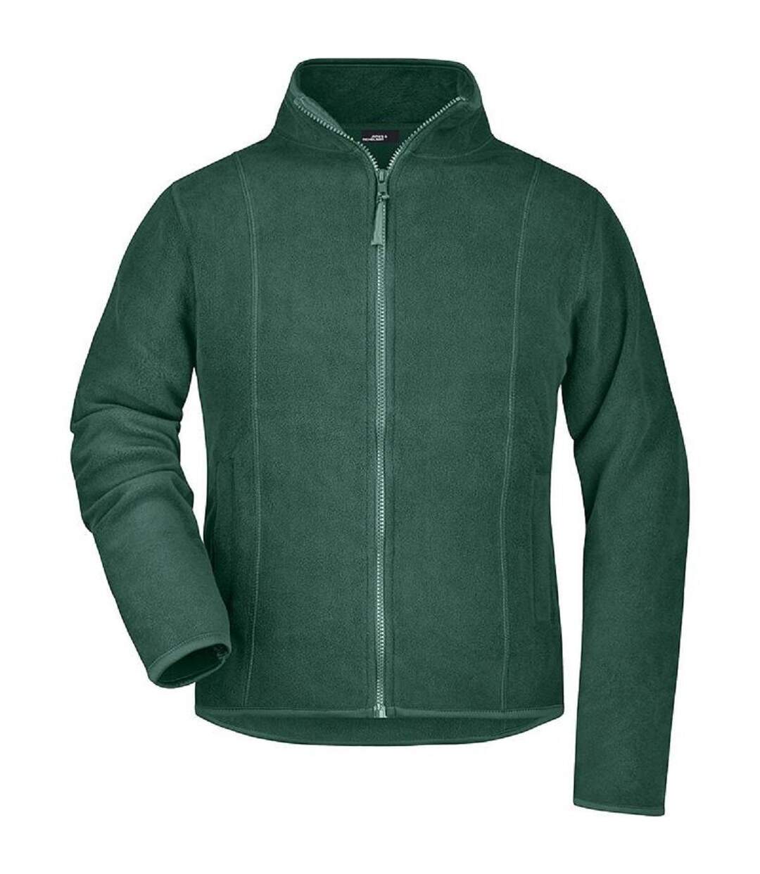 Veste polaire zippée femme - JN049 - vert foncé-1