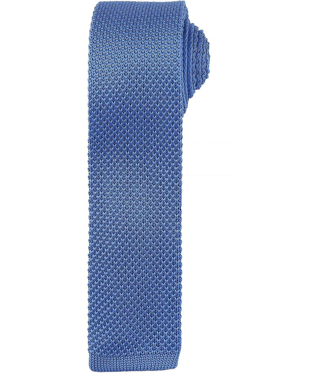 Cravate fine tricotée - PR789 - bleu-2