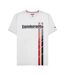 Mens Ss25 Racing Stripe T-shirt White Lambretta-1