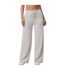 Pantalon Large Femme Halo Essential Écru Chiné Vuori-2