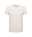 T-shirt Uni Manches Courtes En Coton Regent Adulte Blanc Cassé SOLS-1