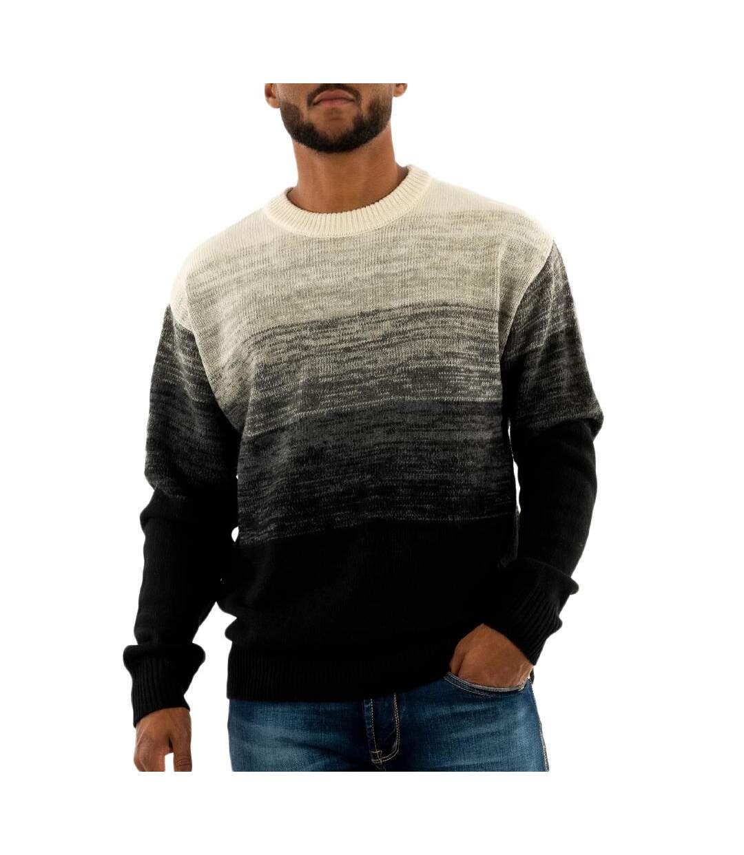 Pull noir/ecru homme kaporal kaleb-1