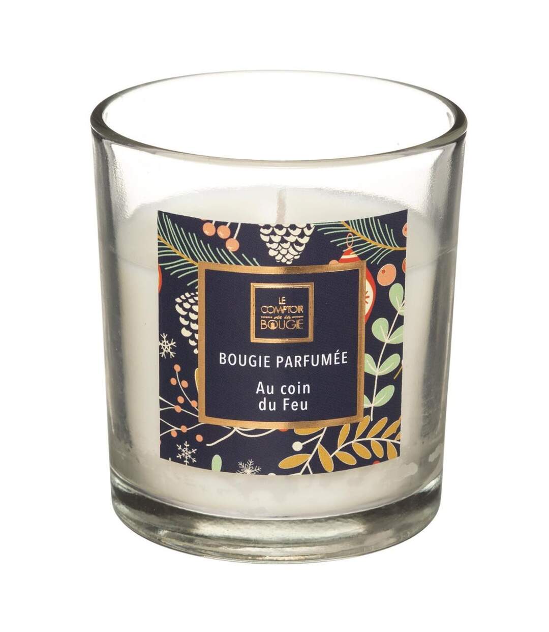 Bougie Parfumée en Verre Neda 8cm Au Coin du Feu-1