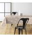 Nappe Toile Cirée Feuillys 140x240cm Beige Lin & Blanc-4
