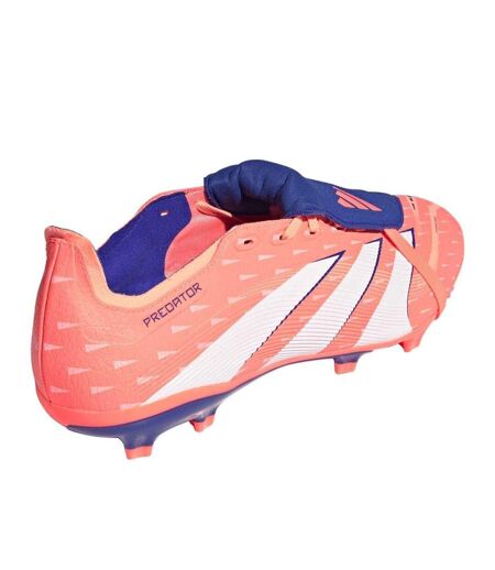 Mens League Fold Over Synthetic Firm Ground Football Boots Orange White Adidas