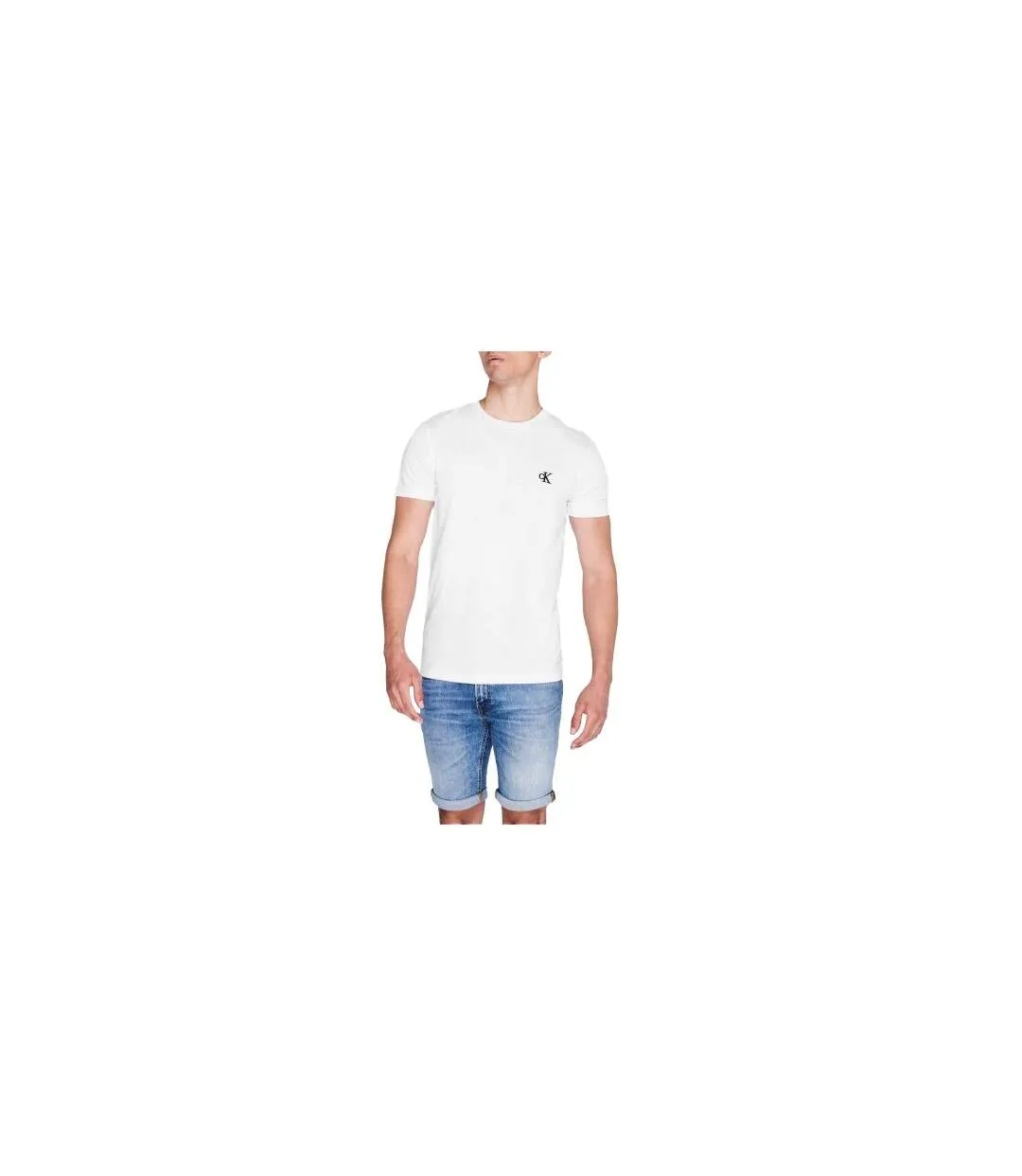 T-shirt Essential Homme Blanc Vif Calvin Klein-1
