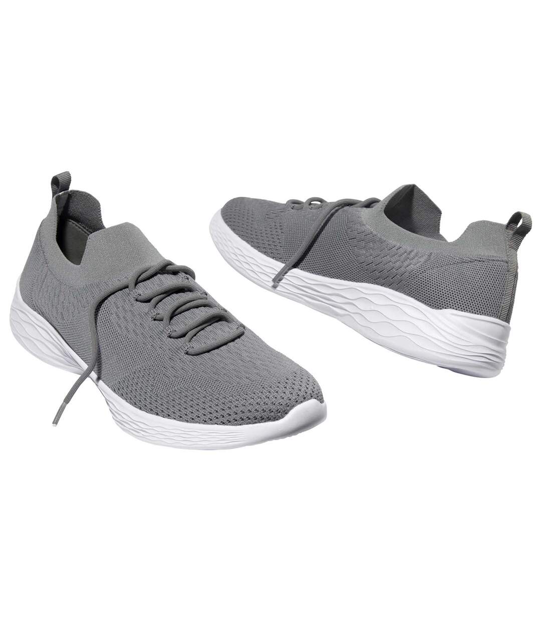 Men's Grey Trainers-1