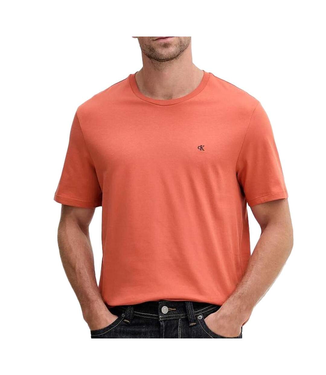 T-shirt terracotta homme clavin klein smooth - s-1