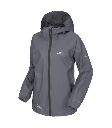 Veste Imperméable Qikpac Adulte Gris Anthracite Trespass