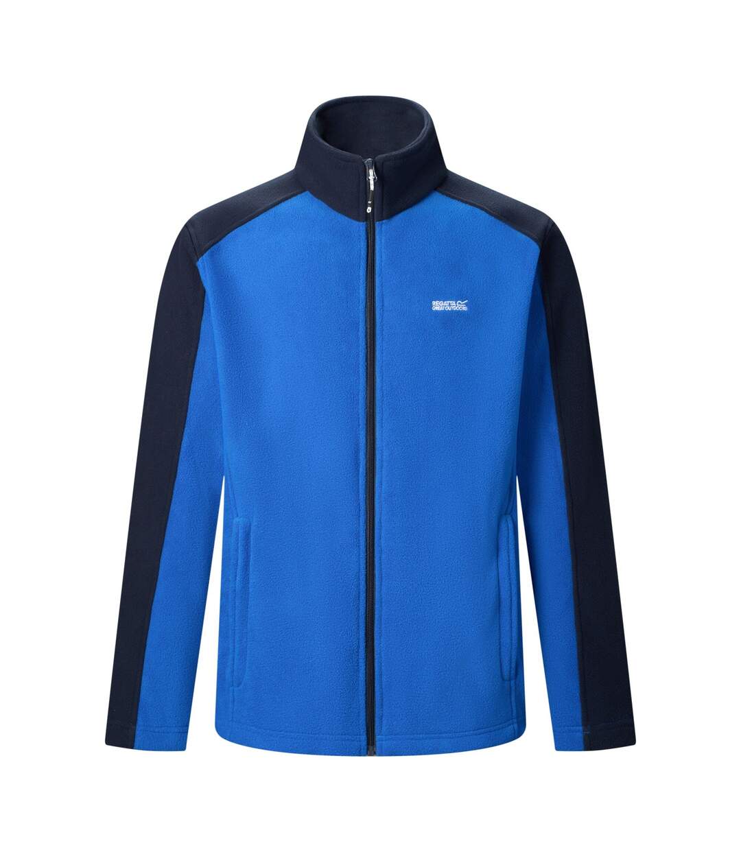 Great Outdoors Mens Hedman Ii Two Tone Full Zip Fleece Jacket Olympian Blue Navy Regatta-2