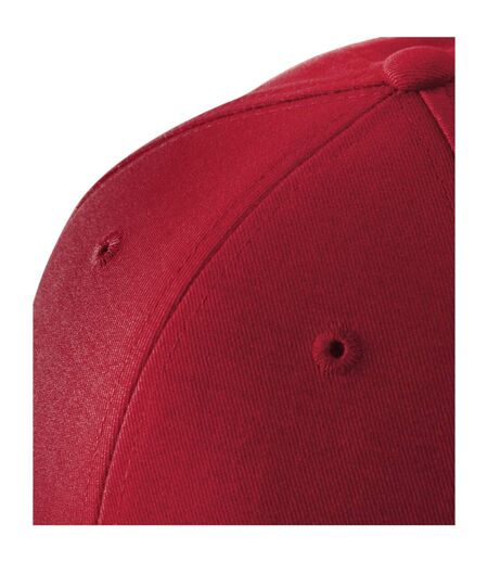 Casquette Motif/style 6 Panneaux Athleisure Rouge Blanc Beechfield