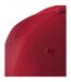 Casquette Motif/style 6 Panneaux Athleisure Rouge Blanc Beechfield-3
