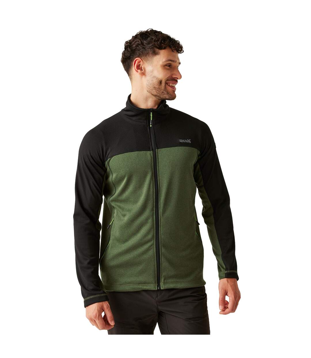 Veste Polaire Highton Homme Vert Néphrite Noir Regatta-1