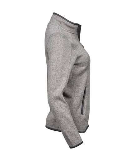 Tee Jays Womens/Ladies Full Zip Aspen Jacket (Grey Melange)