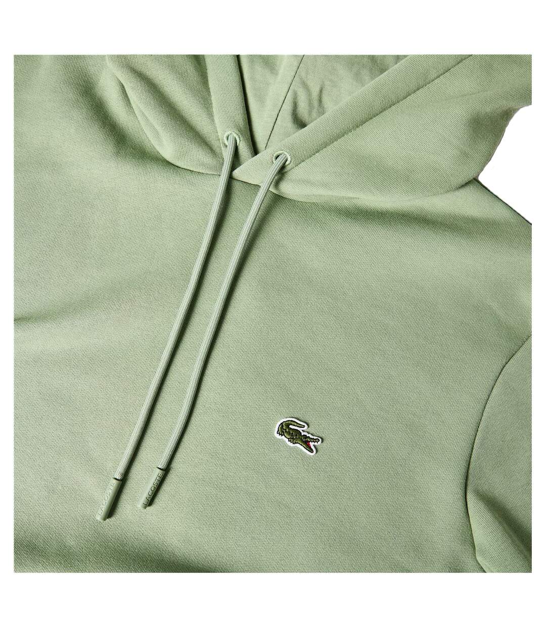Sweat À Capuche Motif/style Logo Homme Gris Marron Lacoste-3