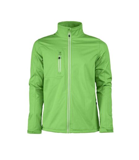 Mens Vert Soft Shell Jacket Lime Printer RED